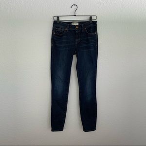 MADEWELL Women’s Size 27 Dark Blue Wash Denim Jean “Skinny Skinny”